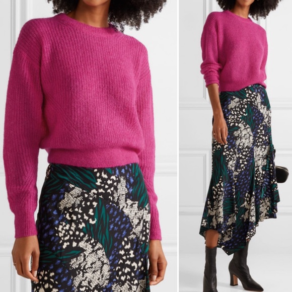 veronica beard melinda crew neck sweater